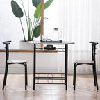 Ensemble de salle à manger moderne, table de petit-déjeuner avec 2 chaises, lot de 3