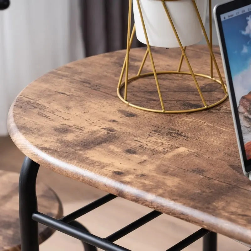 Ensemble de salle à manger moderne, table de petit-déjeuner avec 2 chaises, lot de 3