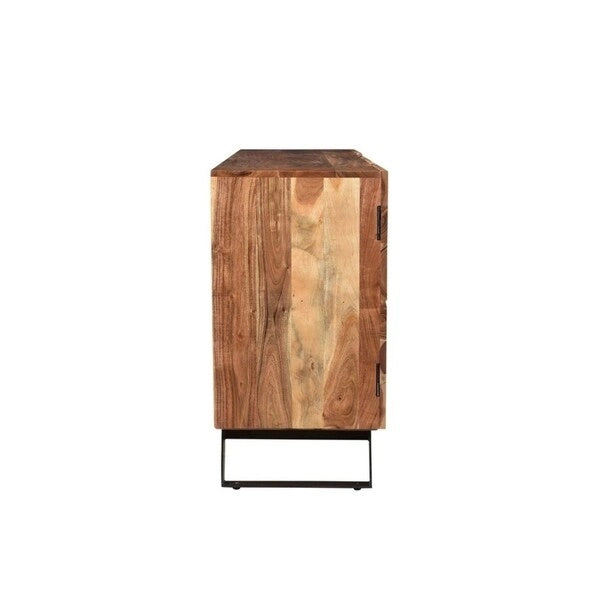 Meuble Acacia 3 Portes Bords Naturels