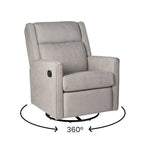Fauteuil inclinable à bascule manuel avec fonctions pivotante et de glisse