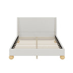 Lit plateforme rembourré moderne