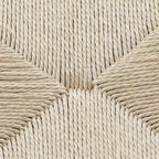 Tabouret de comptoir Weave, hauteur d'assise 23,5 po – Bois massif avec assise tissée
