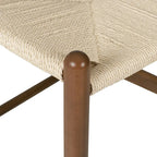 Tabouret de comptoir Weave, hauteur d'assise 23,5 po – Bois massif avec assise tissée
