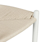 Tabouret de comptoir Weave, hauteur d'assise 23,5 po – Bois massif avec assise tissée