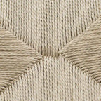 Tabouret de comptoir Weave, hauteur d'assise 23,5 po – Bois massif avec assise tissée