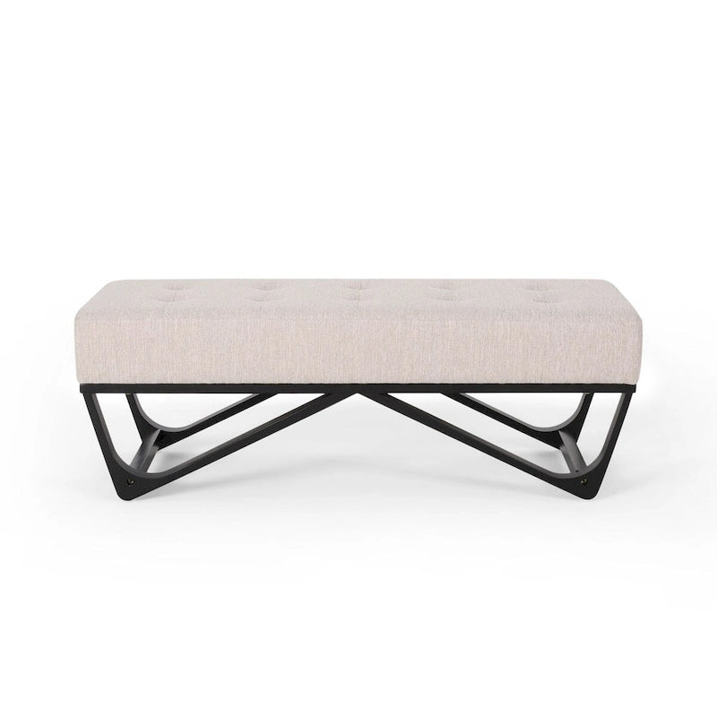Banc rembourré moderne pour chevet, salon et entrée