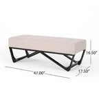 Banc rembourré moderne pour chevet, salon et entrée