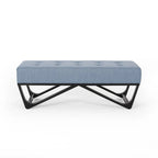Banc rembourré moderne pour chevet, salon et entrée