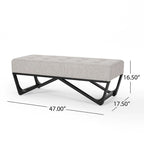 Banc rembourré moderne pour chevet, salon et entrée