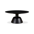 Table basse piédestal moderne en manguier massif - 30L x 30P x 14H