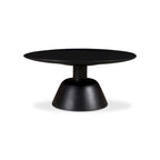 Table basse piédestal moderne en manguier massif - 30L x 30P x 14H