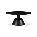  Modern Solid Mango Wood Pedestal Coffee Table - 30W x 30D x 14H