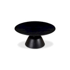 Table basse piédestal moderne en manguier massif - 30L x 30P x 14H