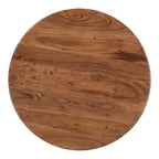 Table basse piédestal moderne en manguier massif - 30L x 30P x 14H