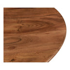 Table basse piédestal moderne en manguier massif - 30L x 30P x 14H