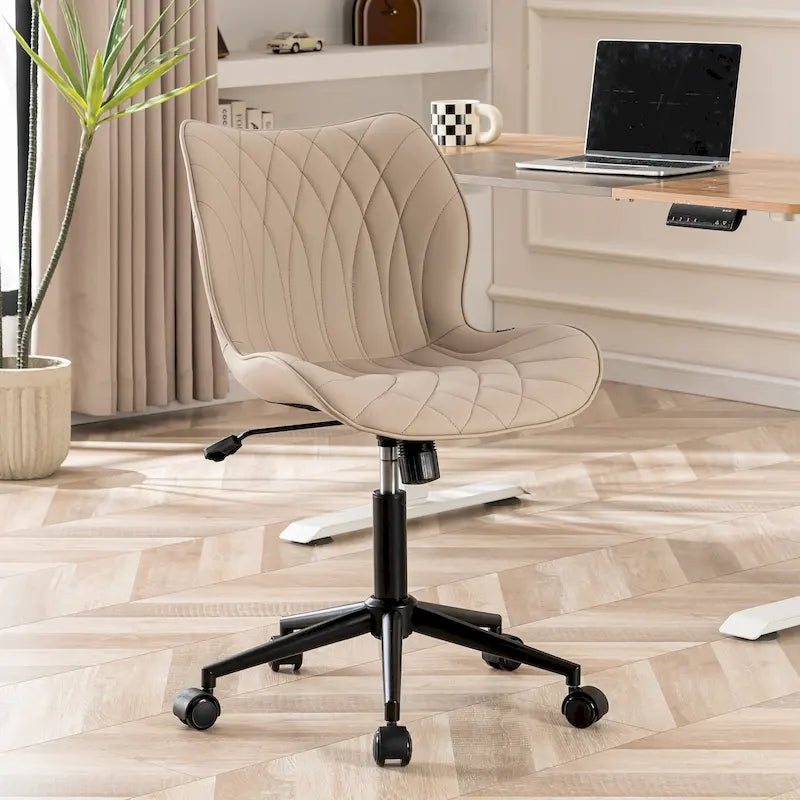 Chaise de bureau pivotante sans accoudoirs Fauteuil de maquillage