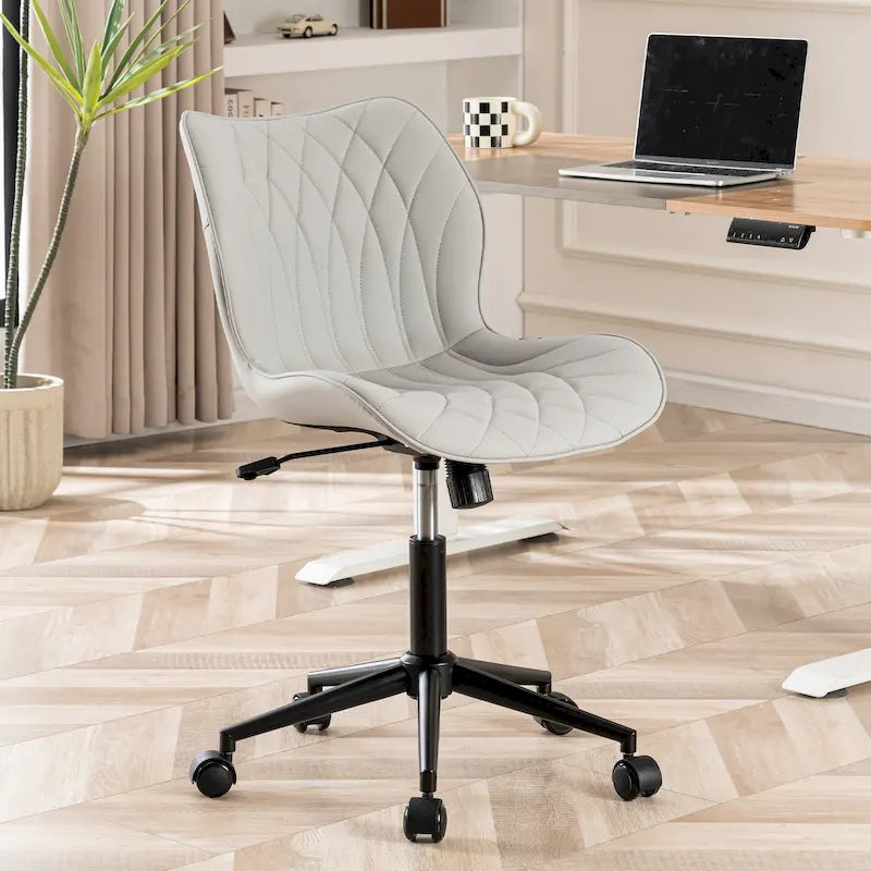 Chaise de bureau pivotante sans accoudoirs Fauteuil de maquillage