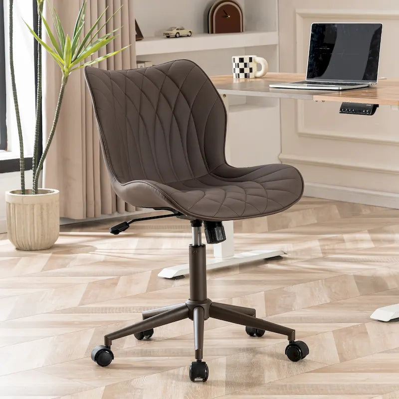 Chaise de bureau pivotante sans accoudoirs Fauteuil de maquillage