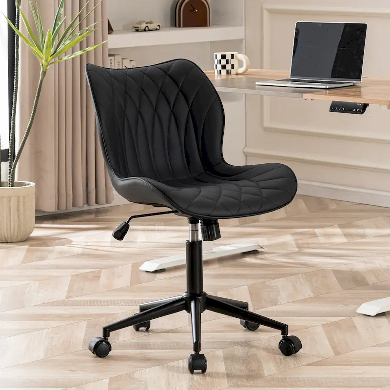 Chaise de bureau pivotante sans accoudoirs Fauteuil de maquillage