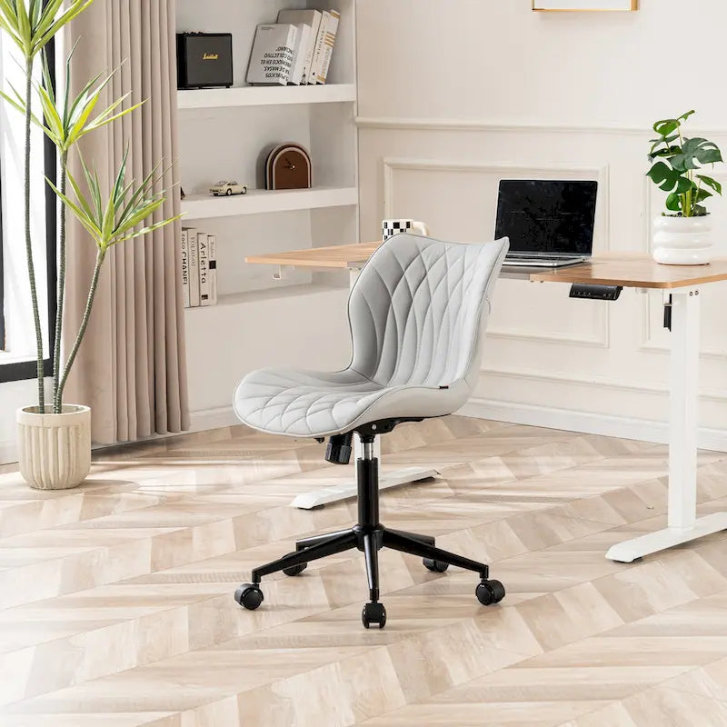 Chaise de bureau pivotante sans accoudoirs Fauteuil de maquillage