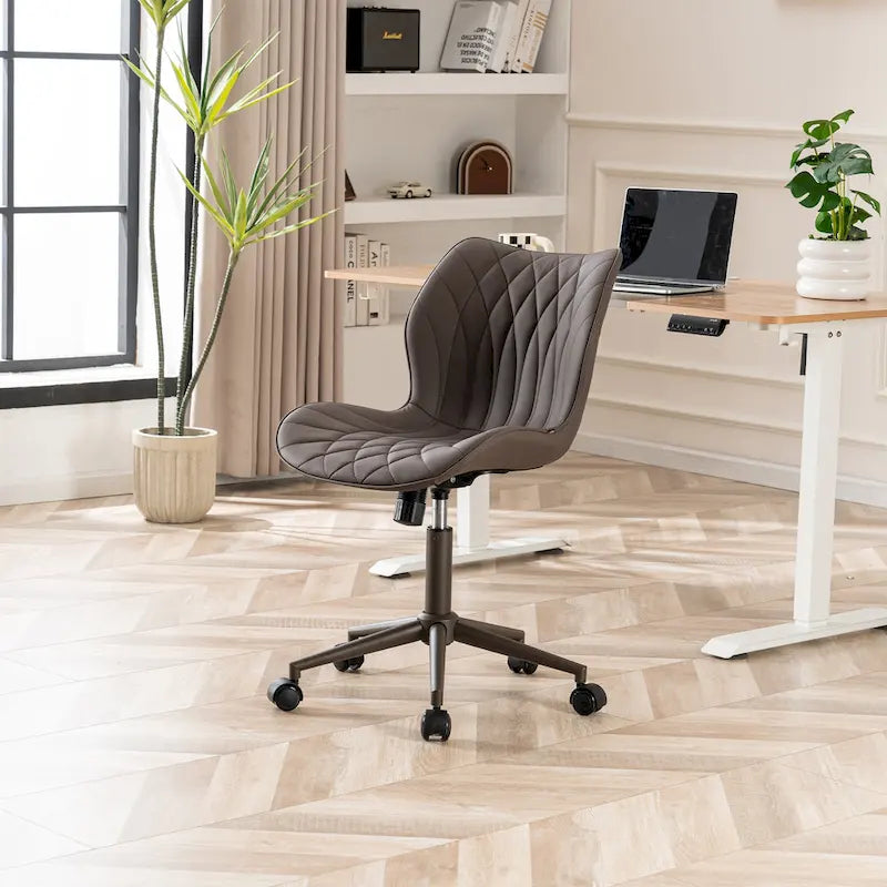 Chaise de bureau pivotante sans accoudoirs Fauteuil de maquillage