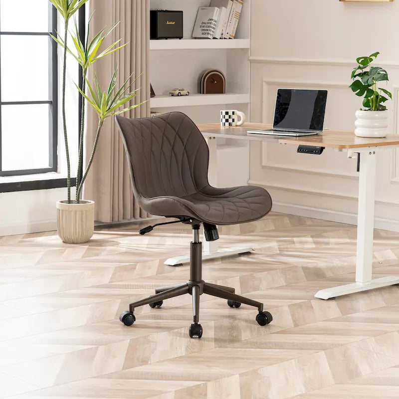 Chaise de bureau pivotante sans accoudoirs Fauteuil de maquillage