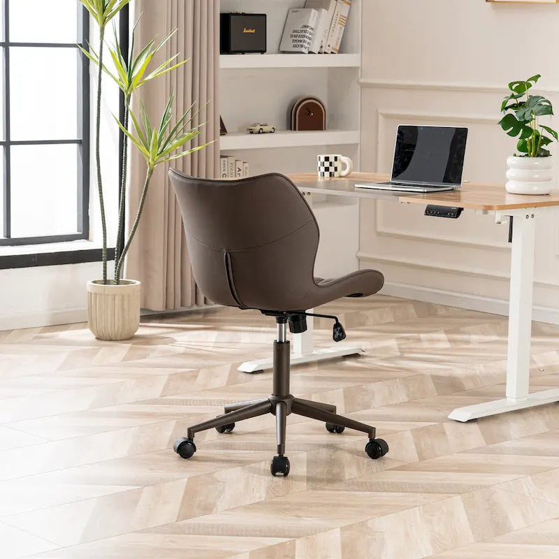 Chaise de bureau pivotante sans accoudoirs Fauteuil de maquillage