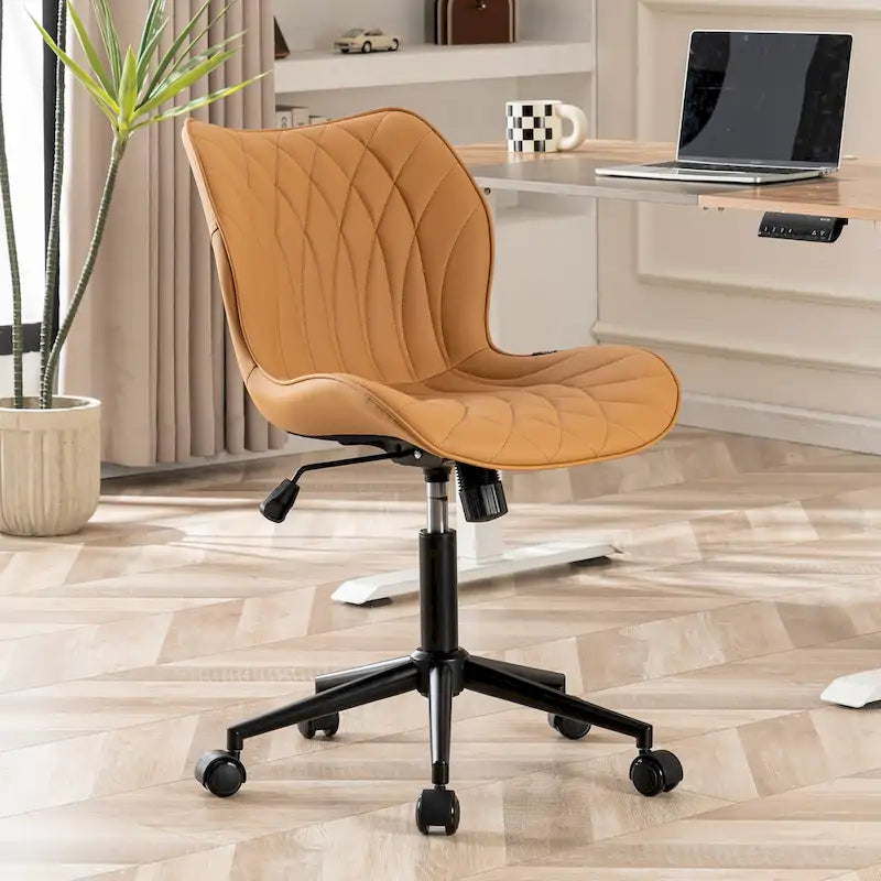 Chaise de bureau pivotante sans accoudoirs Fauteuil de maquillage