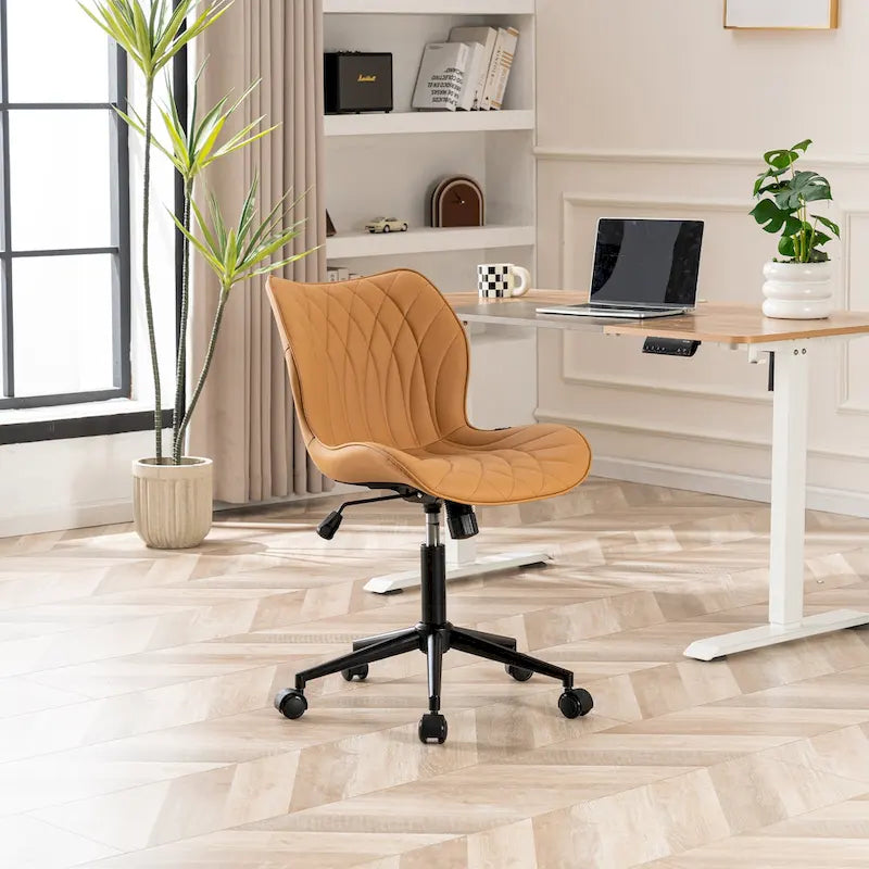 Chaise de bureau pivotante sans accoudoirs Fauteuil de maquillage