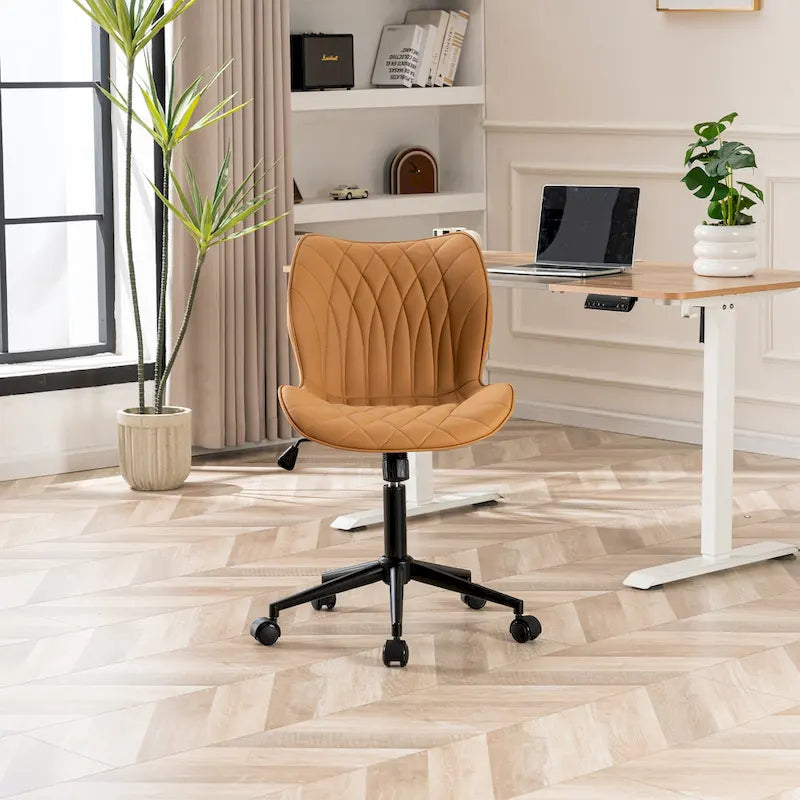 Chaise de bureau pivotante sans accoudoirs Fauteuil de maquillage