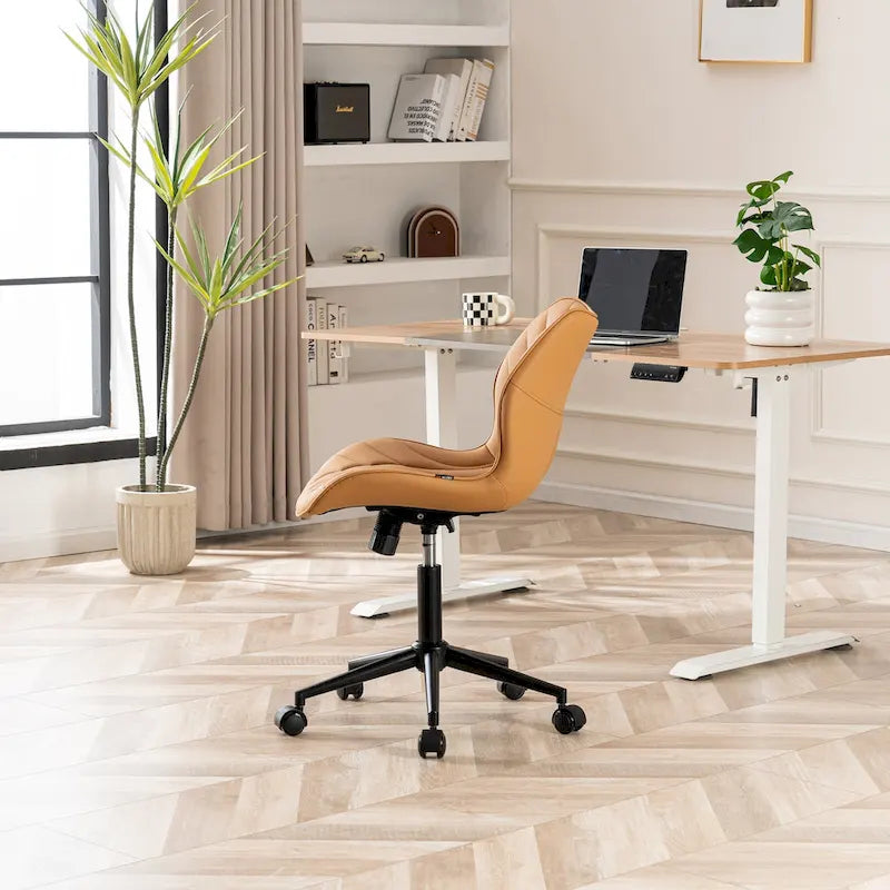 Chaise de bureau pivotante sans accoudoirs Fauteuil de maquillage