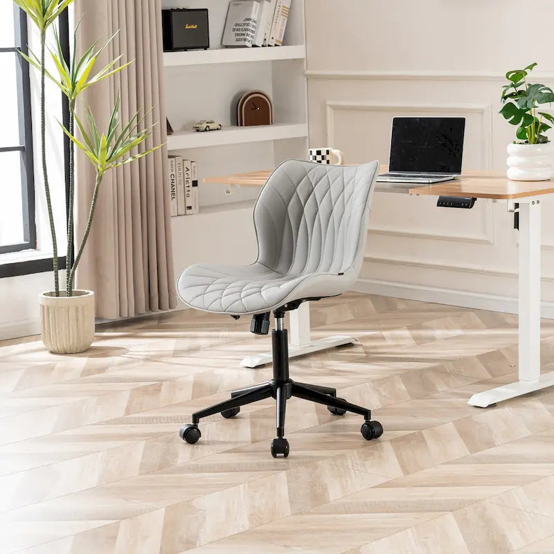 Chaise de bureau pivotante sans accoudoirs Fauteuil de maquillage