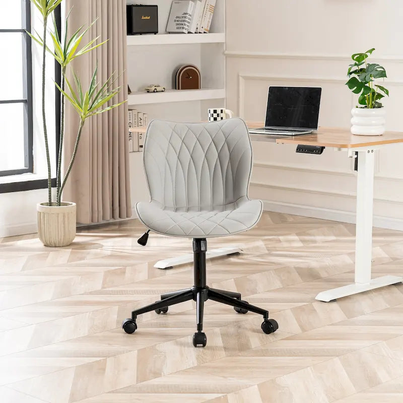 Chaise de bureau pivotante sans accoudoirs Fauteuil de maquillage