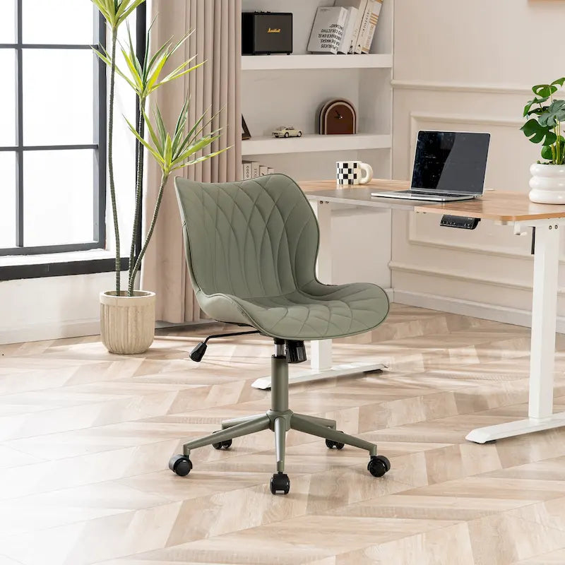 Chaise de bureau pivotante sans accoudoirs Fauteuil de maquillage