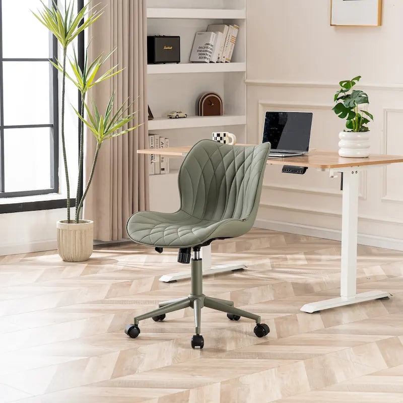 Chaise de bureau pivotante sans accoudoirs Fauteuil de maquillage