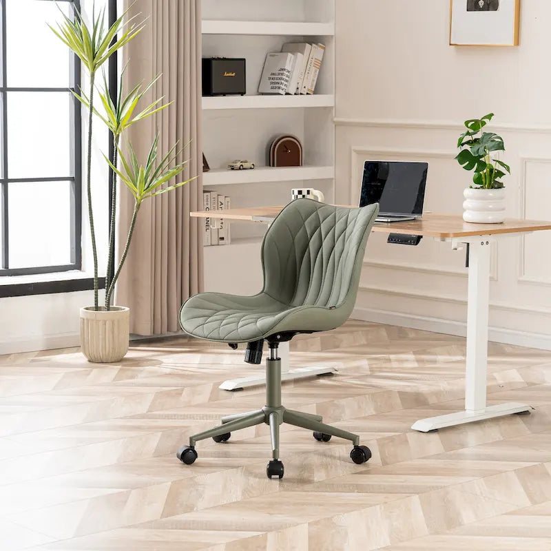 Chaise de bureau pivotante sans accoudoirs Fauteuil de maquillage