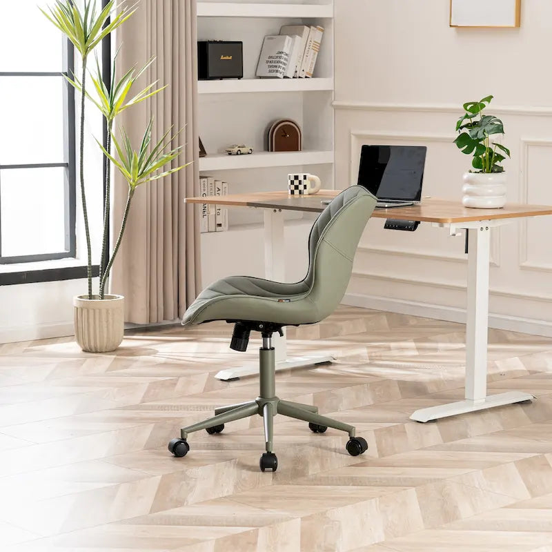 Chaise de bureau pivotante sans accoudoirs Fauteuil de maquillage