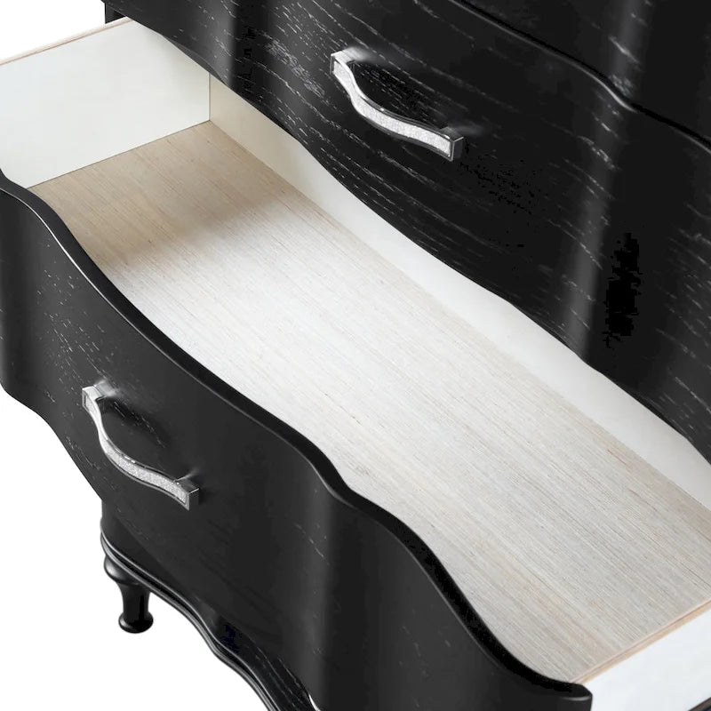Table de chevet 3 tiroirs en bois massif