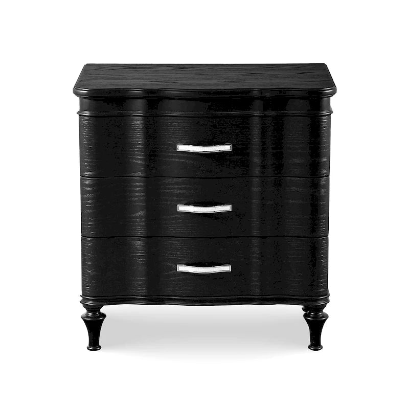 Table de chevet 3 tiroirs en bois massif