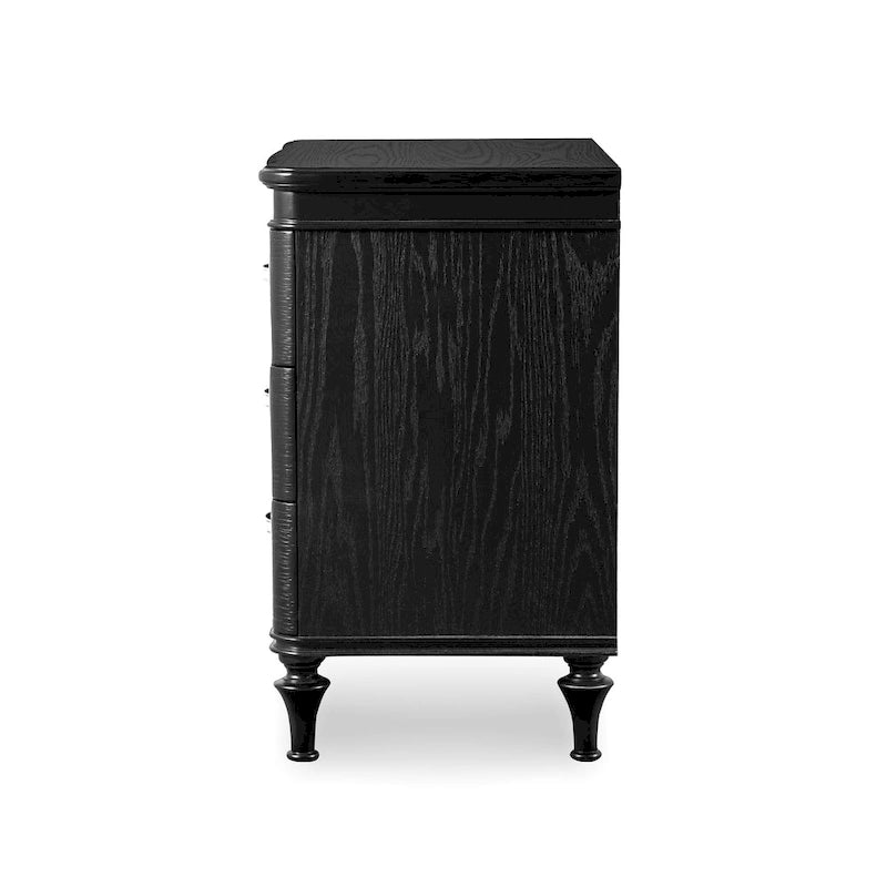 Table de chevet 3 tiroirs en bois massif