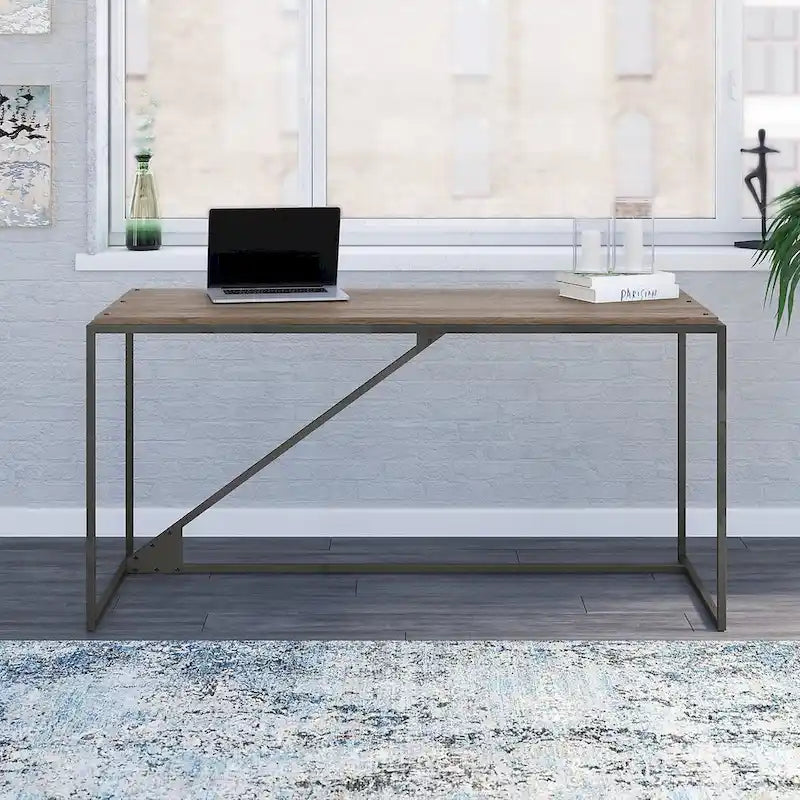  Refinery 62W Industrial Desk, Large Home Office Desk